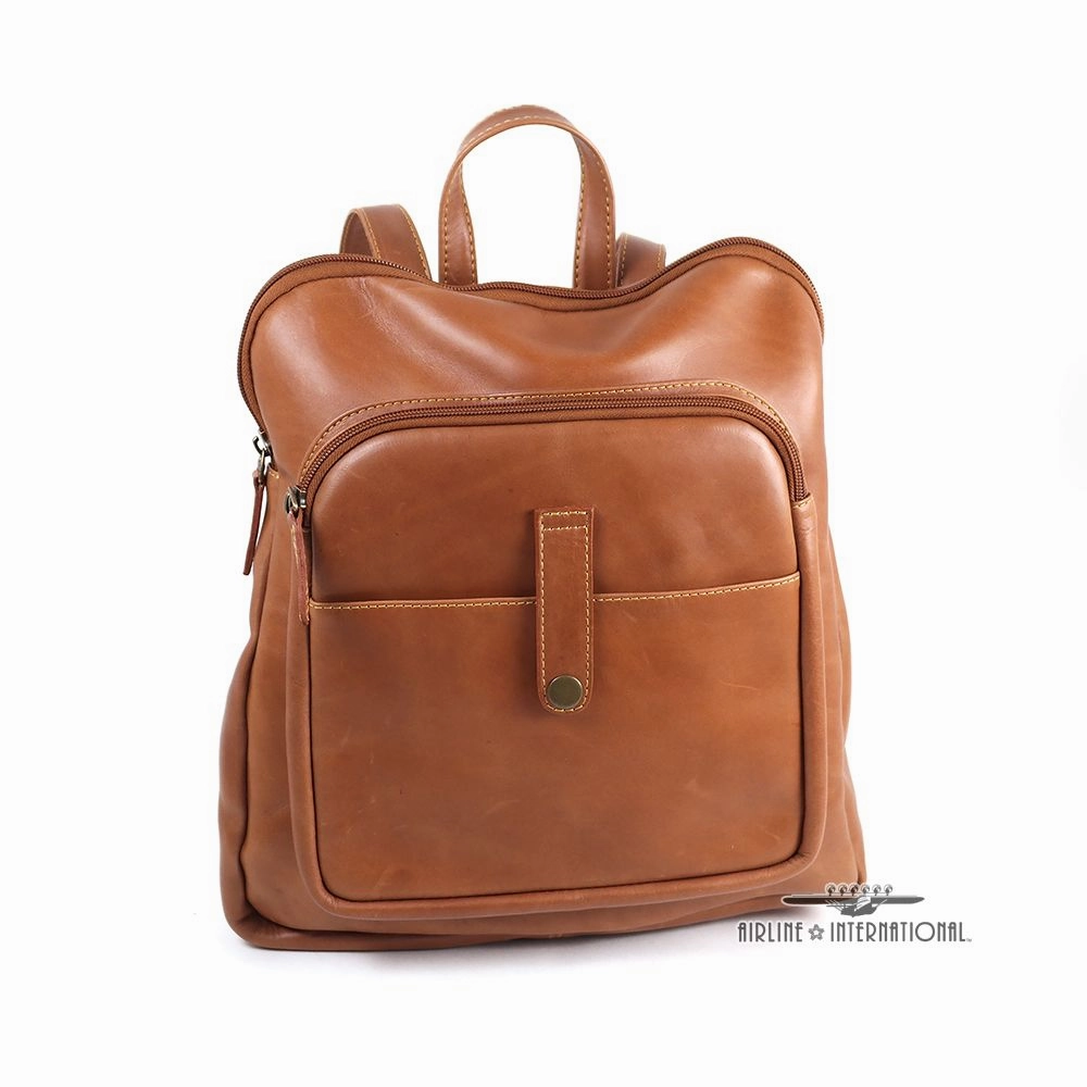 Vintage Leather Slim Backpack Exclusive Hot Pick