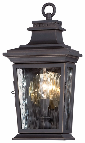 Vista Montaire One Light Pocket Lantern Oil Rubbed Bronze W/ Gold HighlightsOutdoor wall sconces with motion sensor