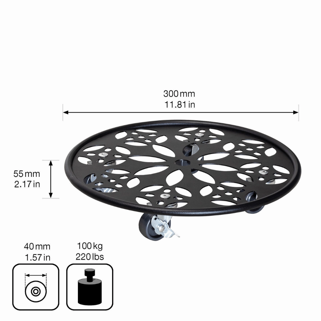 Wagner Plant Trolley Indoor Round Floral