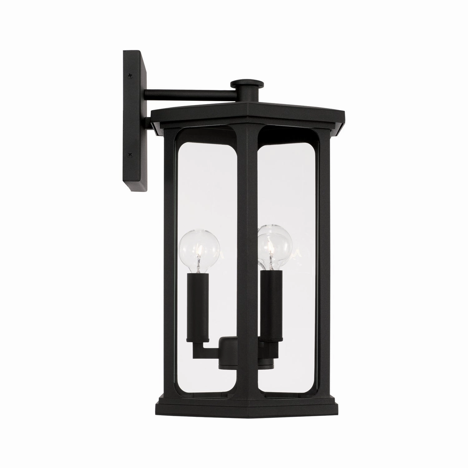 Walton Three Light Outdoor Wall Lantern Black