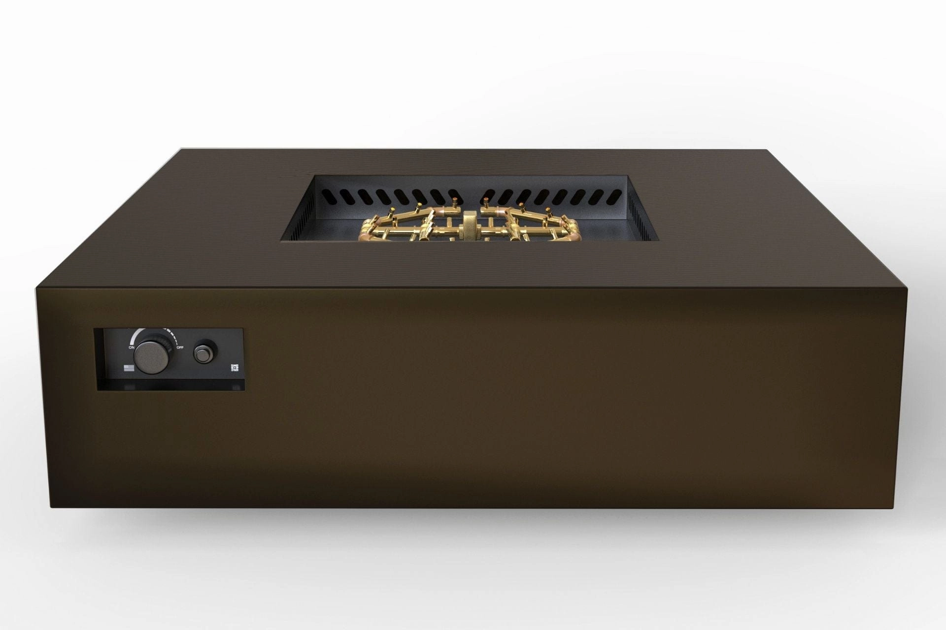 Warming Trends AON 40-inch Powder-Coated Steel Push Button Spark Ignition Square Fire Pit Table