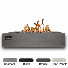 Warming Trends AON 60-inch Powder-Coated Steel Push Button Manual Thermocouple Ignition Rectangular Fire Tableportable outdoor fire pit with lid