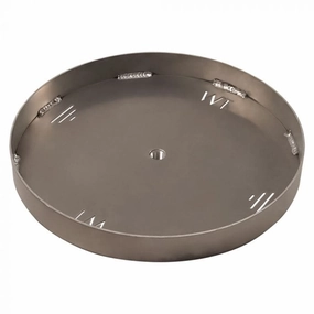 Warming Trends Circular 24.01-29.99-inch Aluminum Fire Pit Burner Pan ALPAN2430CFireproof mat for under fire pit