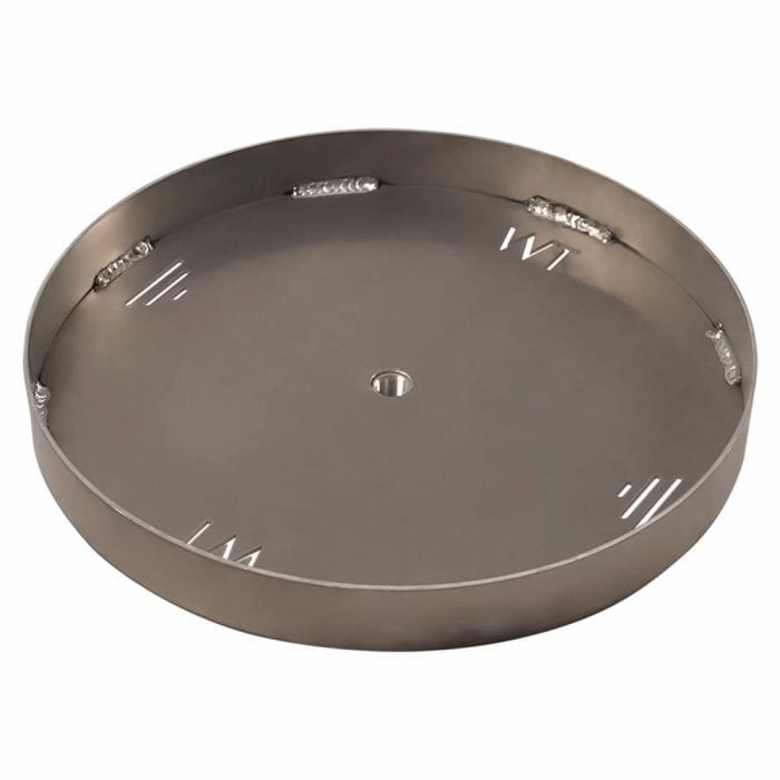 Warming Trends Circular 24-inch Aluminum Fire Pit Burner Pan ALPAN24CFireproof mat for under fire pit