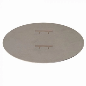 Warming Trends Circular Aluminum 62-Inch Fire Pit Cover FPC62CFireproof mat for under fire pit