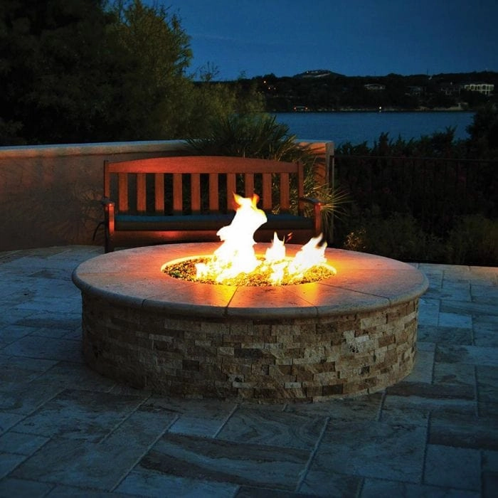 Warming Trends Crossfire FC Circular 60x18-Inch Ready To Finish Fire Pit Kit