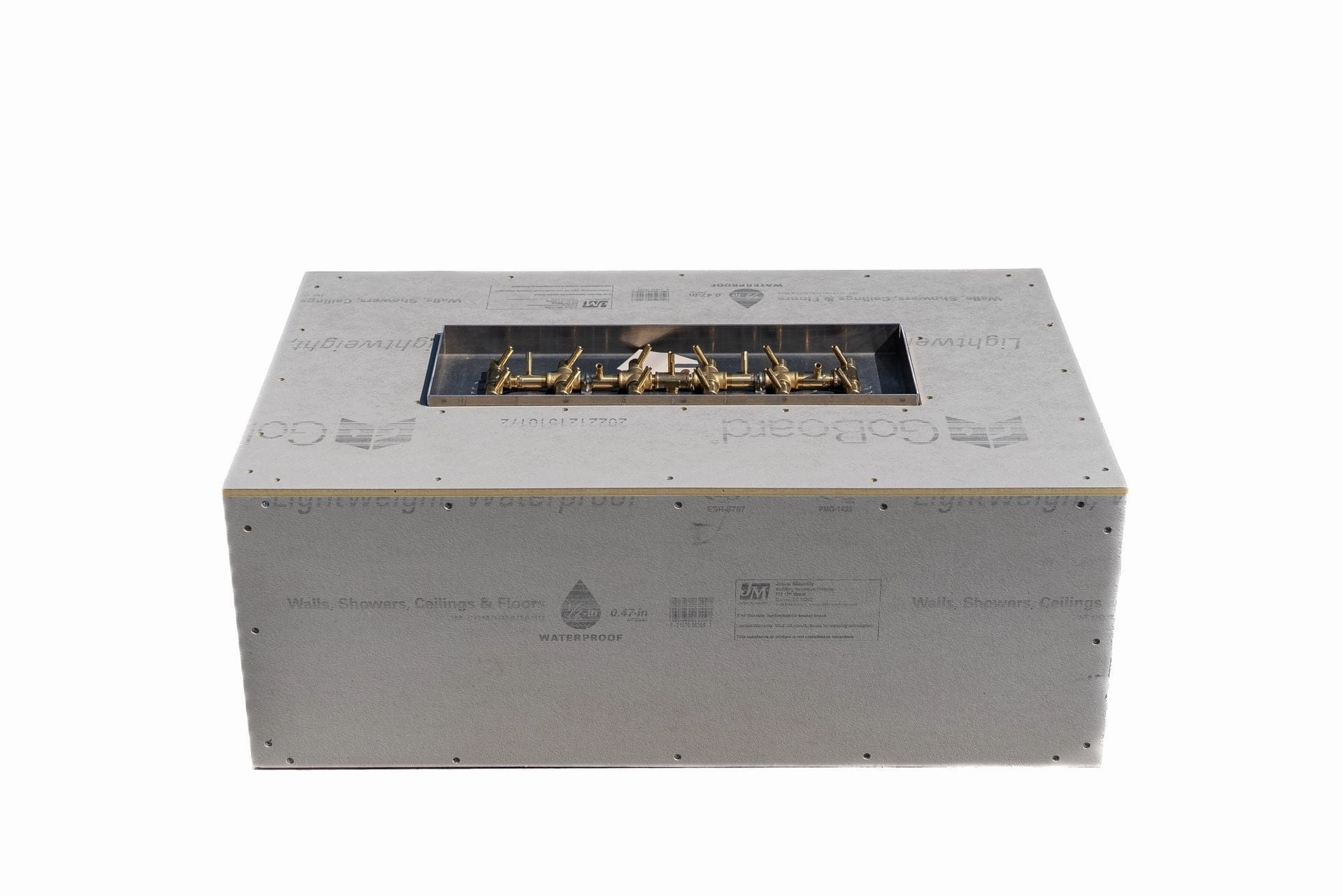 Warming Trends Crossfire FR Rectangular 60x36x18-Inch with Linear Ready To Finish Fire Pit Kit