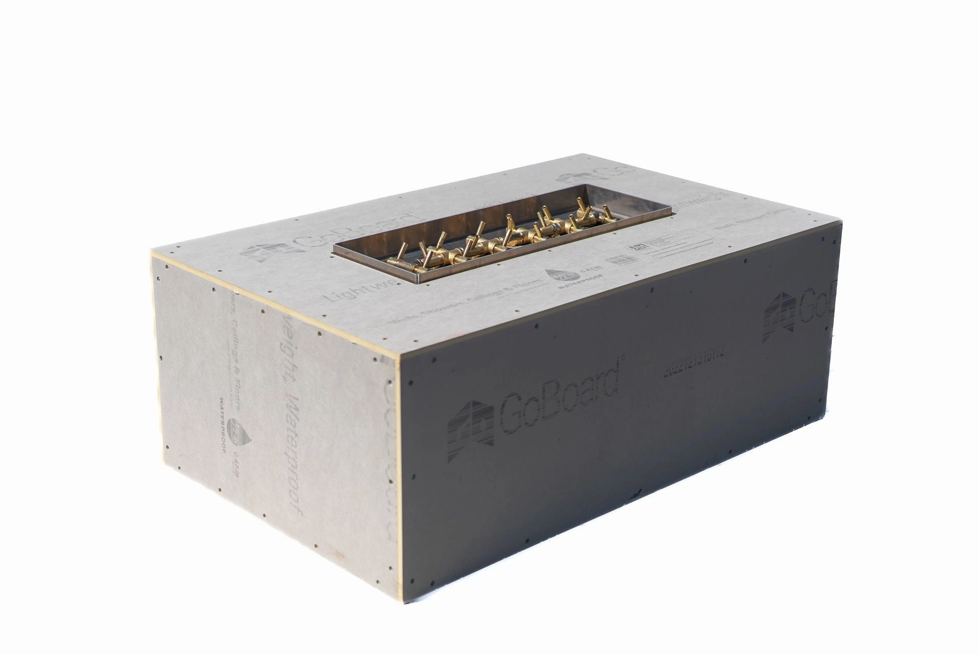 Warming Trends Crossfire FRT Rectangular 48x30x18-Inch with Tree-Style Ready To Finish Fire Pit Kit
