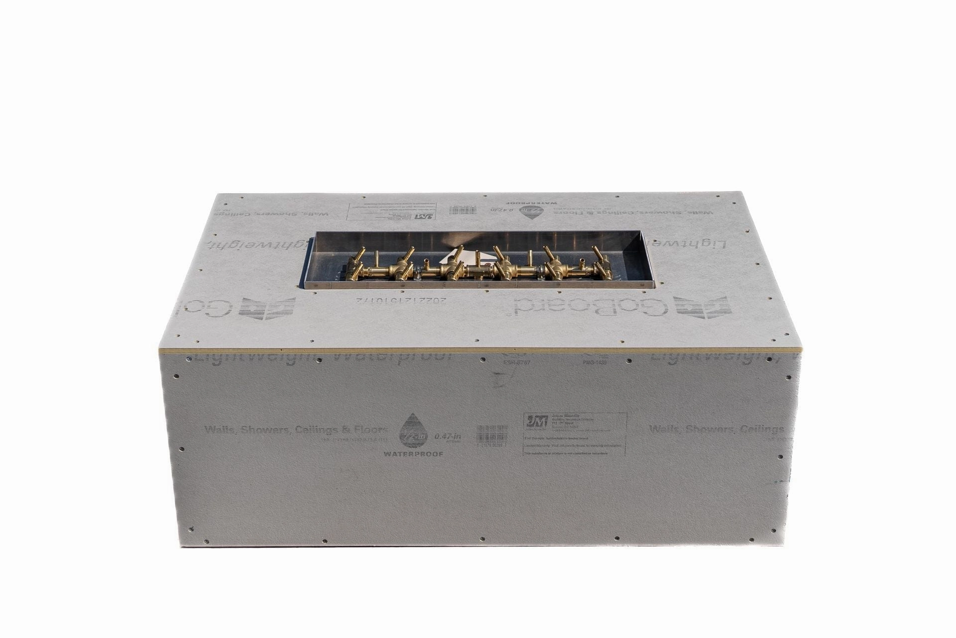 Warming Trends Crossfire FRT Rectangular 48x30x18-Inch with Tree-Style Ready To Finish Fire Pit Kit