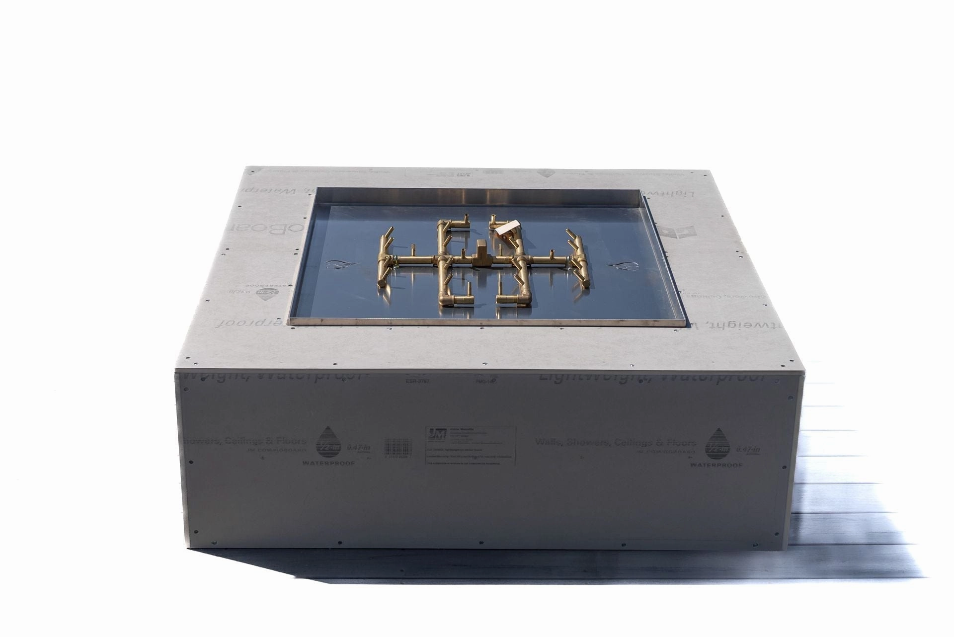 Warming Trends Crossfire FS Square 48x48x18-Inch Ready To Finish Fire Pit Kit