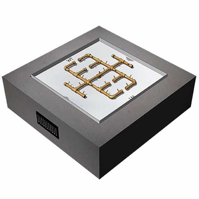 Warming Trends Crossfire FS Square 60x60x18-Inch Ready To Finish Fire Pit Kit