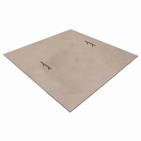 Warming Trends CSR Square 44.1-49.9-Inch Aluminum Fire Pit Cover (2-Handle) CSR4449Fireproof mat for under fire pit