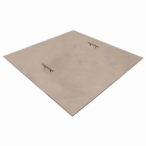 Warming Trends CSR Square 62.1-67.9-Inch Aluminum Fire Pit Cover (2-Handle) CSR6267Fireproof mat for under fire pit