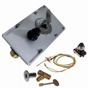 Warming Trends Push Button Spark Ignition Systems Kit, Mounting Bracket, and Key Valve 1/2-Inch PBIK3.0MBRKV12Fireproof mat for under fire pit