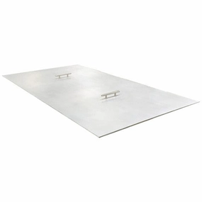 Warming Trends Rectangular 110-115.9 x 18-23.9-Inch Aluminum Fire Pit Cover (2-Handle) CRR11523Fireproof mat for under fire pit
