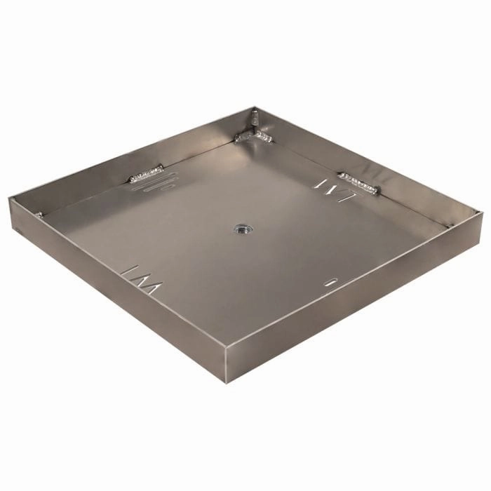Warming Trends Square 30-inch Aluminum Fire Pit Burner Pan ALPAN30SFireproof mat for under fire pit