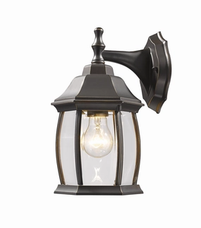 Waterdown One Light Outdoor Wall Light Oil Rubbed BronzeOutdoor wall sconces with motion sensor
