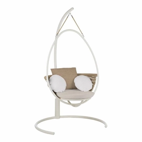 Weave Swing - w/ Base hanging hammock chair with pillow