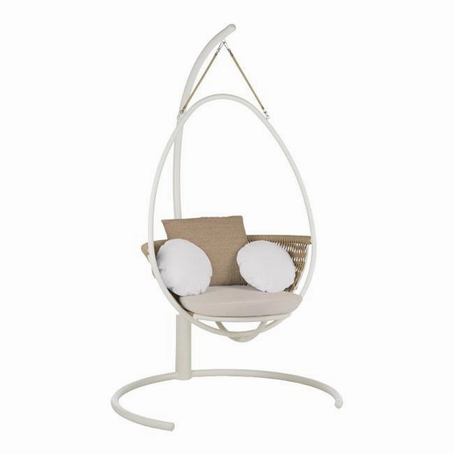 Weave Swing - w/ Base hanging hammock chair with pillow