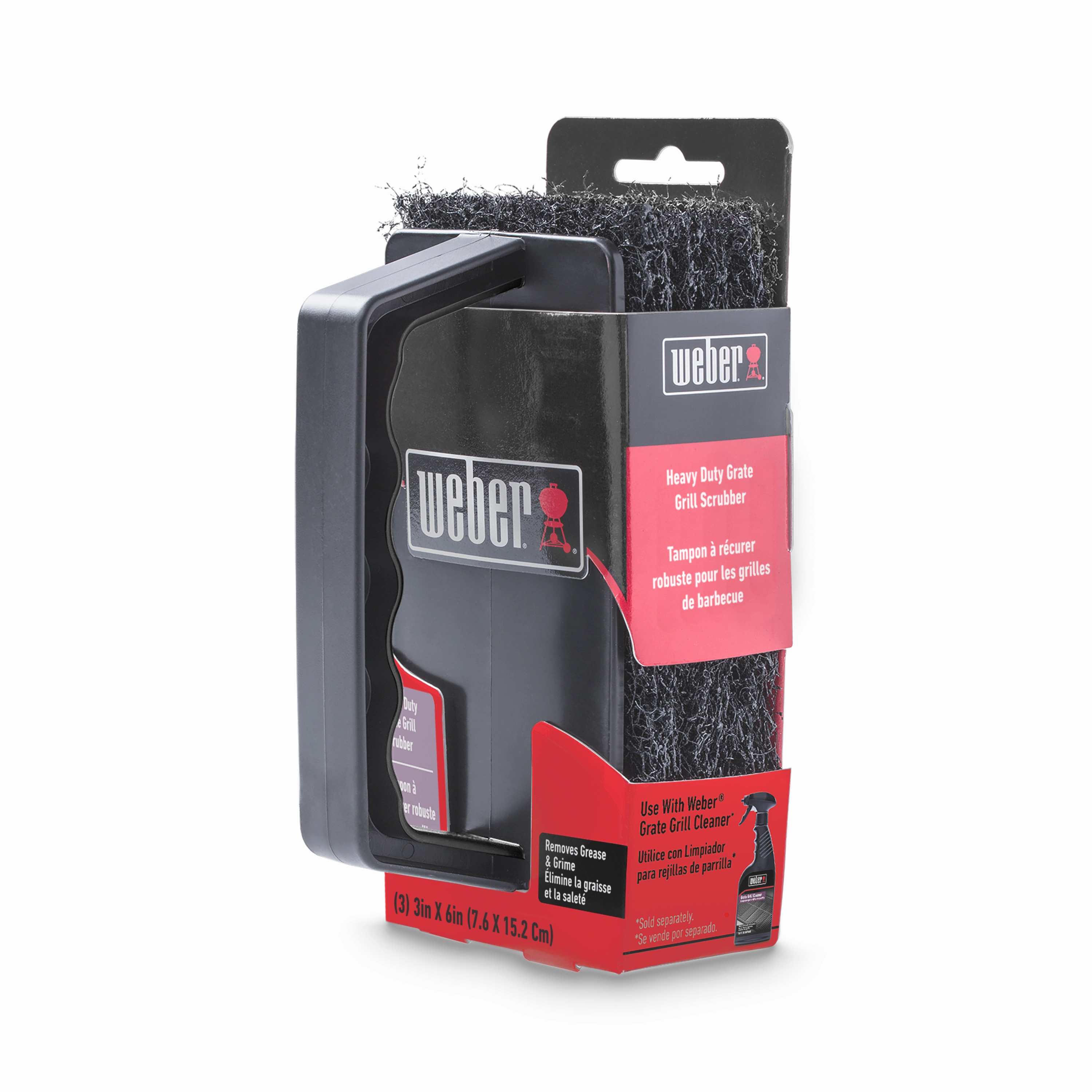 Weber Heavy Duty Grate Grill Scrubber - 8031 outdoor griddle for camping trips
