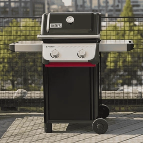 Weber Spirit E-210 Gas Barbecue outdoor kitchen cooking station with sink