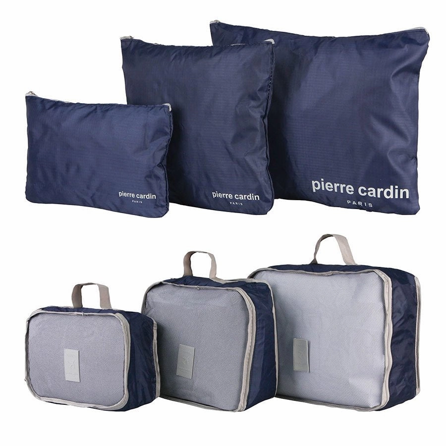 Limited Stock Alert Pierre Cardin 6 Piece Travel Organiser/Packing Cubes