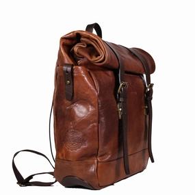 Italian Leather Roll-Top Backpack Dont Miss These Savings Grab the Deal Now