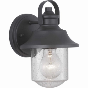 Weldon One Light Wall Lantern BlackOutdoor wall sconces with motion sensor