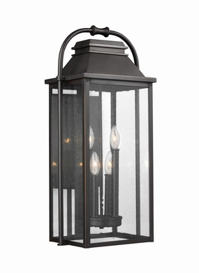 Wellsworth Four Light Lantern Antique BronzeOutdoor wall sconces with motion sensor