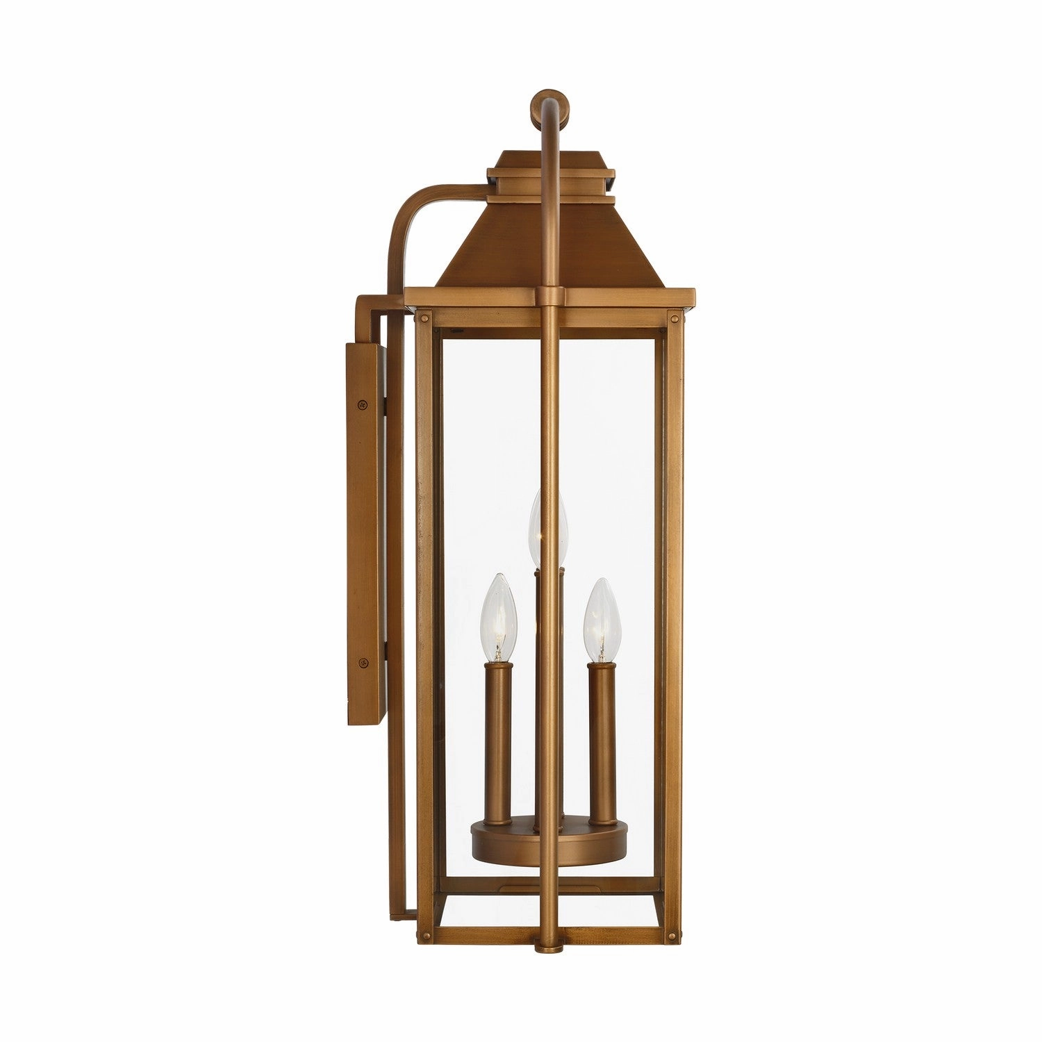Wellsworth Four Light Wall Lantern Natural CopperOutdoor wall sconces with motion sensor