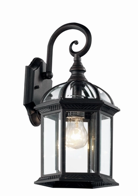 Wentworth One Light Wall Lantern BlackOutdoor wall sconces with motion sensor