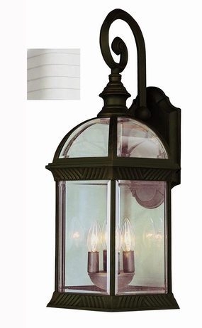 Wentworth Three Light Wall Lantern WhiteOutdoor wall sconces with motion sensor