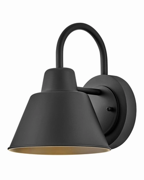 Wes LED Gooseneck Barn Light BlackOutdoor wall sconces with motion sensor