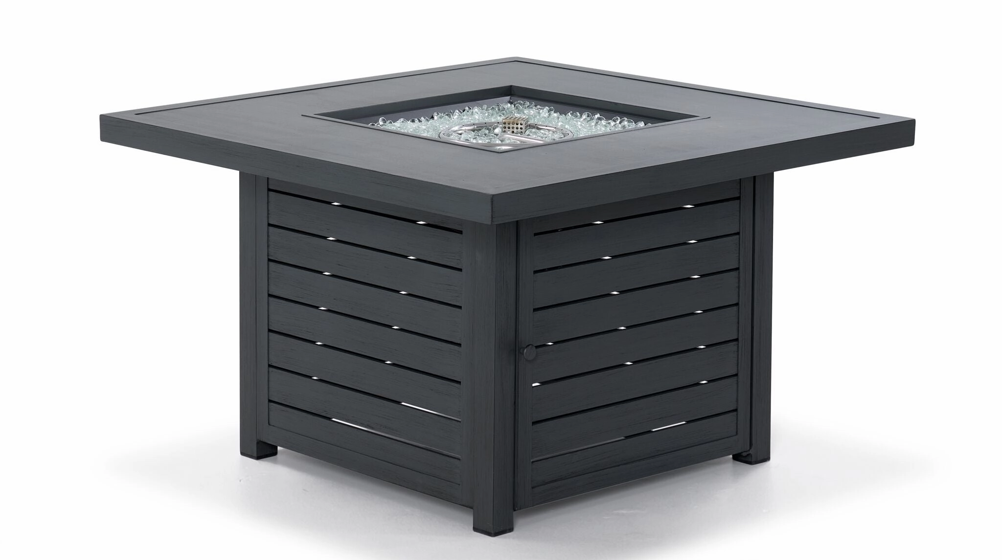 West Lake 2-Piece Square Fire Pit - Greyoutdoor fire table set with chairs