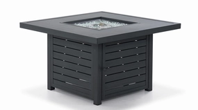 West Lake 2-Piece Square Fire Pit - Greyoutdoor fire table set with chairs