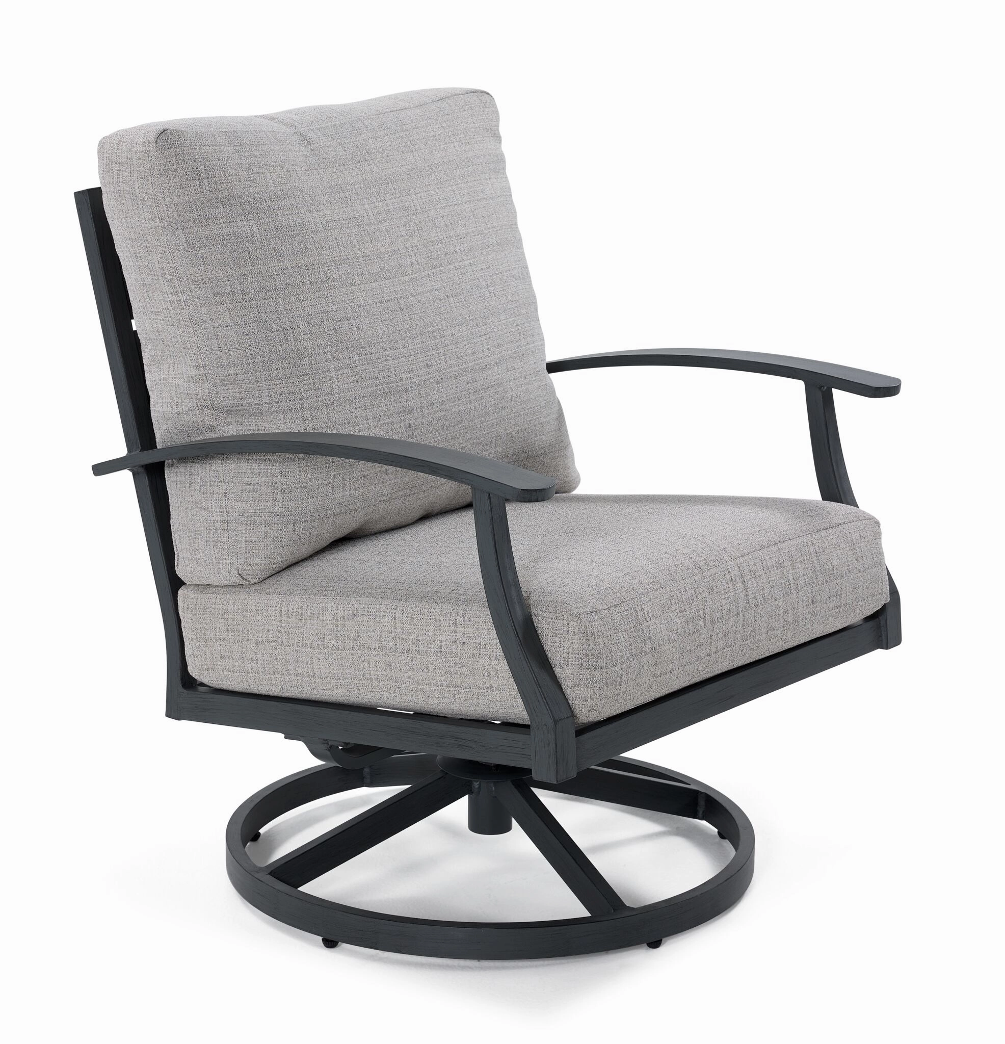 West Lake - Outdoor Swivel Chair - Greyoutdoor patio furniture set