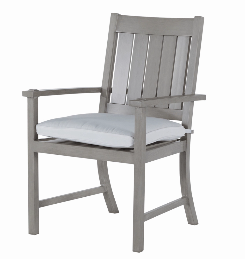 Westerly Aluminum Dining Arm Chair - Oysteraluminum alloy outdoor sofa set