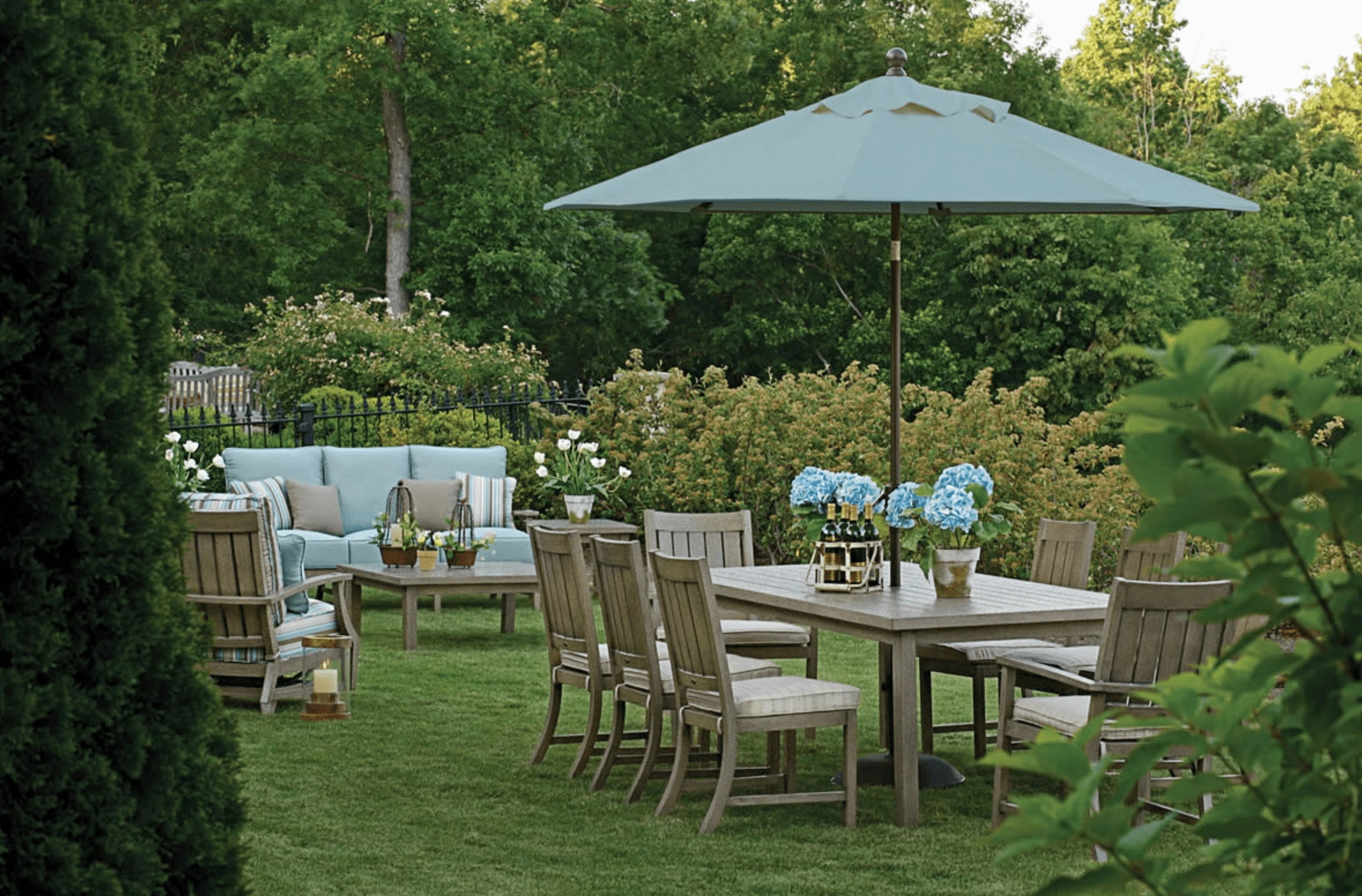 Westerly Aluminum Dining Table - Oysteraluminum alloy outdoor sofa set