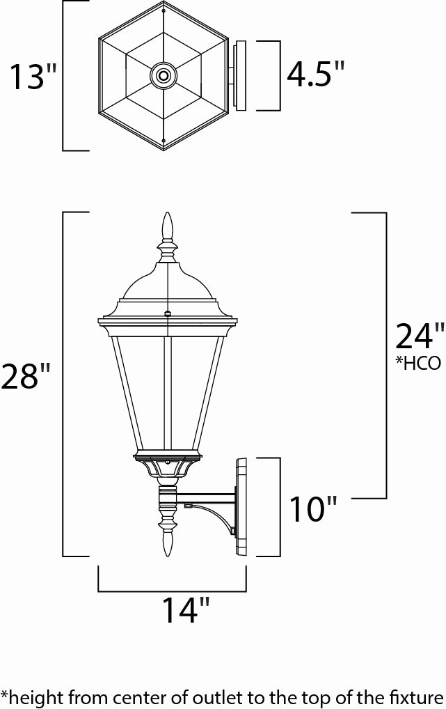 Westlake Three Light Outdoor Wall Lantern Black