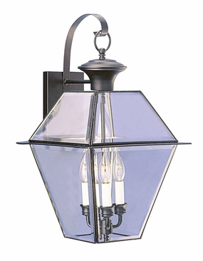 Westover Three Light Outdoor Wall Lantern BlackOutdoor wall sconces with motion sensor