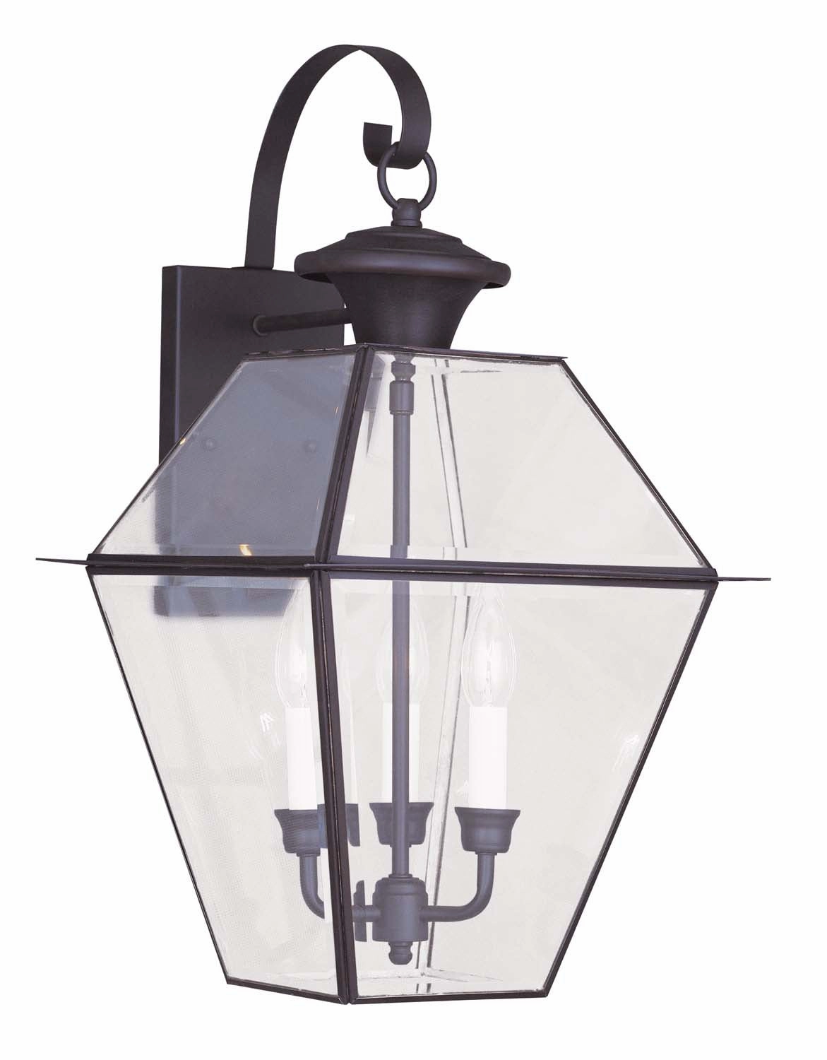 Westover Three Light Outdoor Wall Lantern BronzeOutdoor wall sconces with motion sensor