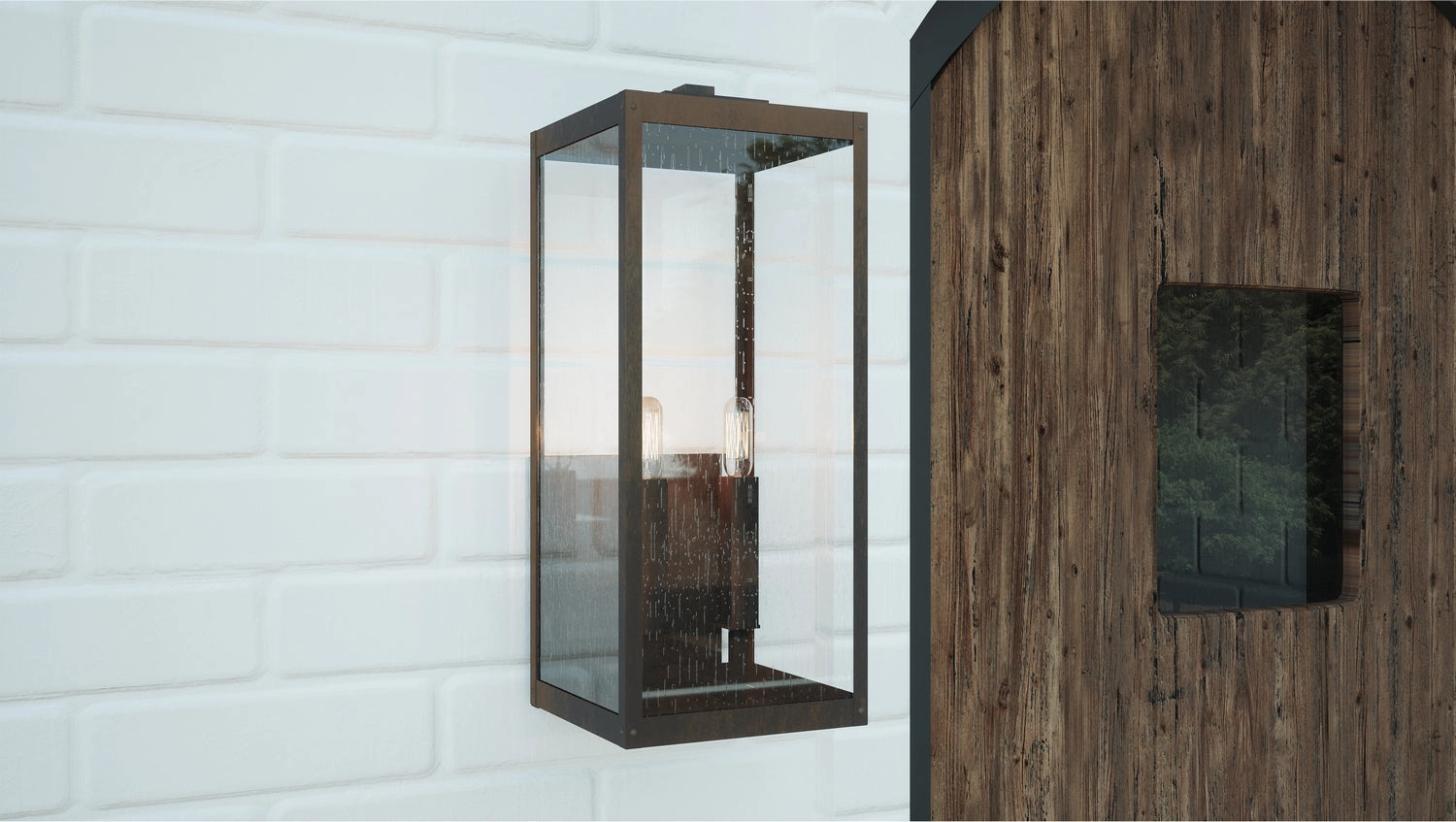 Westover Two Light Outdoor Wall Mount Industrial Bronze