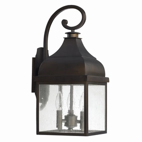 Westridge Three Light Outdoor Wall Lantern Old BronzeOutdoor wall sconces with motion sensor