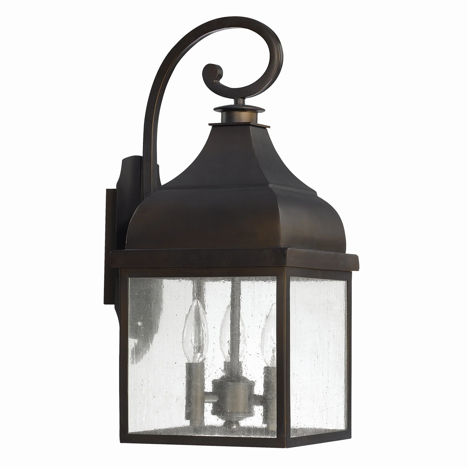 Westridge Three Light Outdoor Wall Lantern Old BronzeOutdoor wall sconces with motion sensor