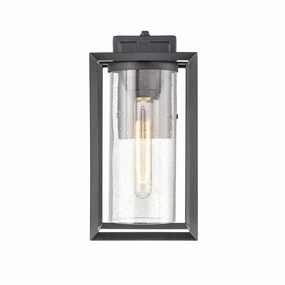 Wheatland One Light Outdoor Wall Sconce Powder Coated BlackOutdoor wall sconces with motion sensor