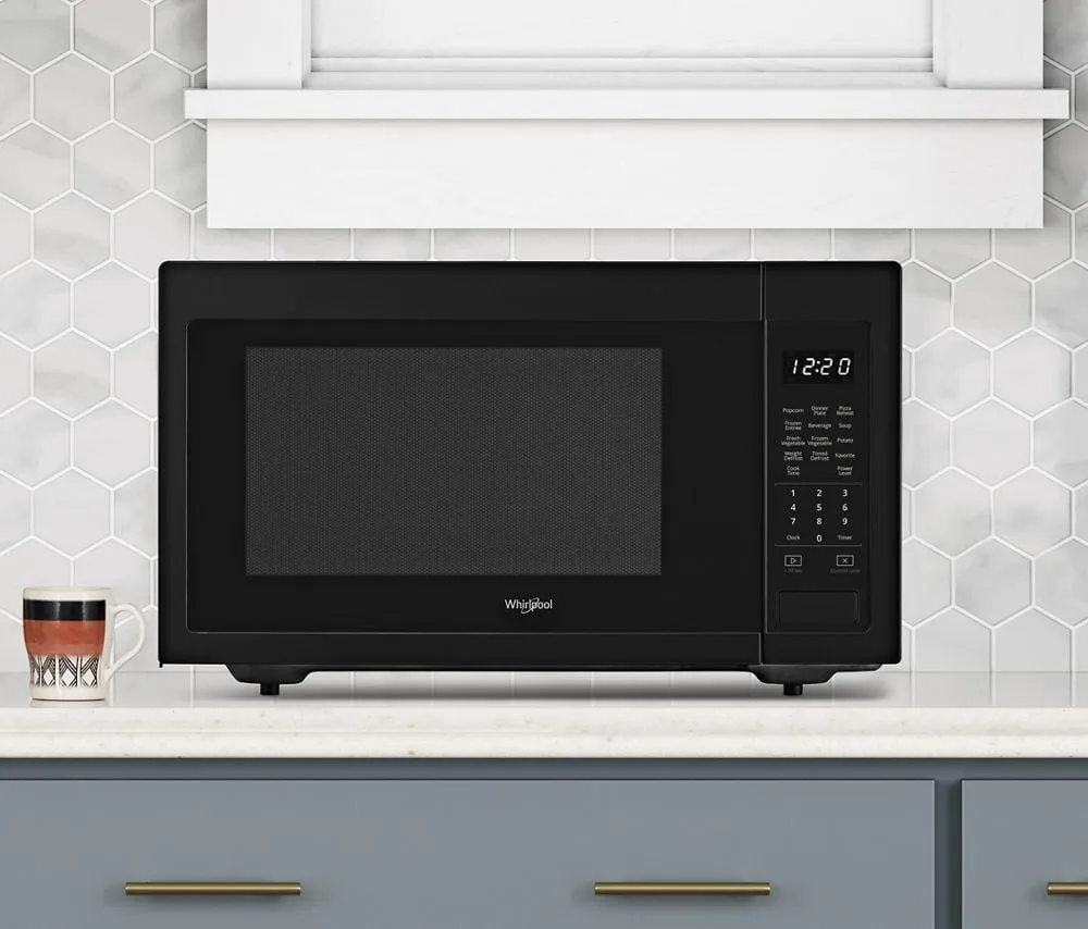 Whirlpool WMC30516HB 1.6 Cu. Ft. Countertop Microwave With 1,200-Watt Cooking Power