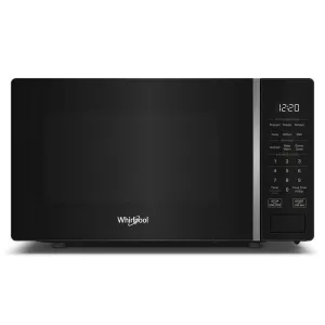 Whirlpool WMCS3018RB 0.7 Cu. Ft. Black Countertop Microwave With Steam Clean - 700 Watt