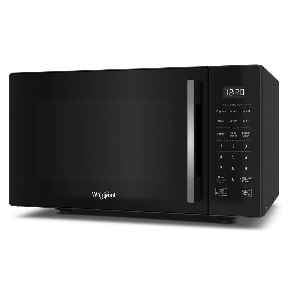 Whirlpool WMCS3019RB 0.9 Cu. Ft. Black Countertop Microwave With Steam Clean - 900 Watt