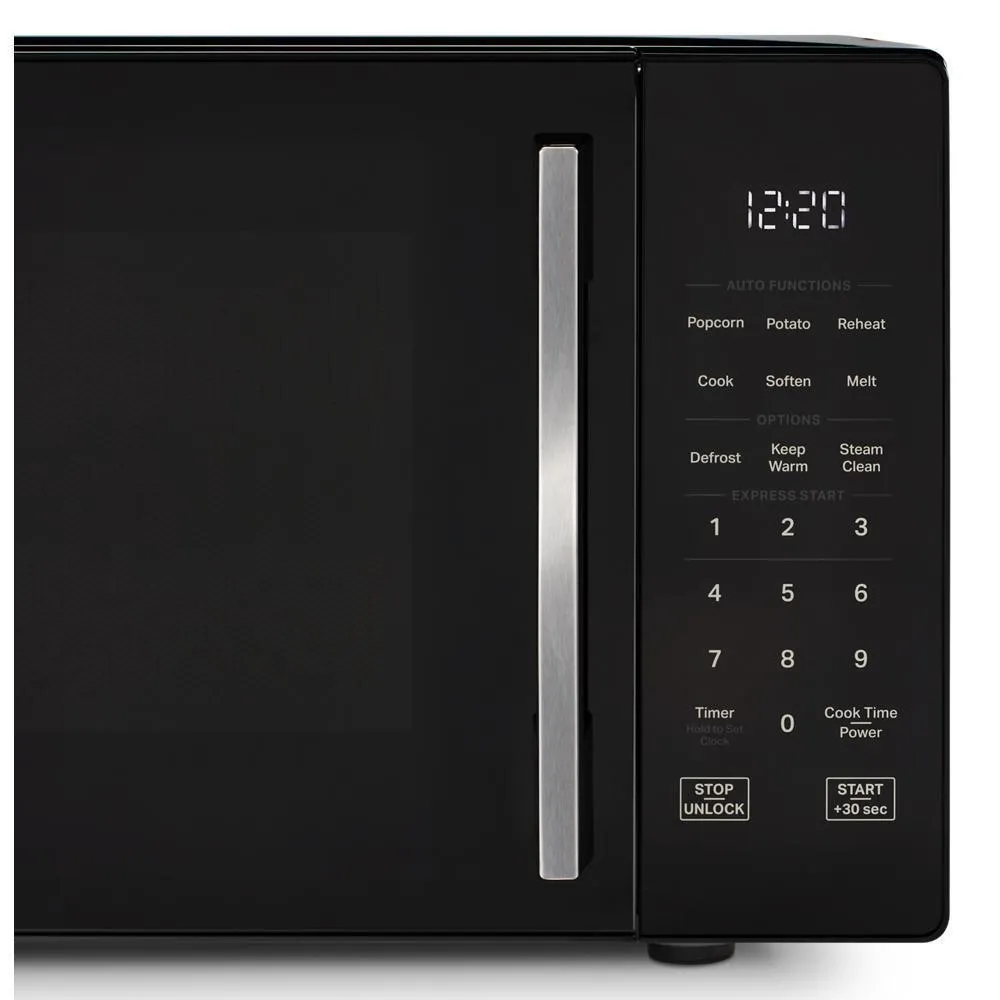 Whirlpool WMCS3019RB 0.9 Cu. Ft. Black Countertop Microwave With Steam Clean - 900 Watt