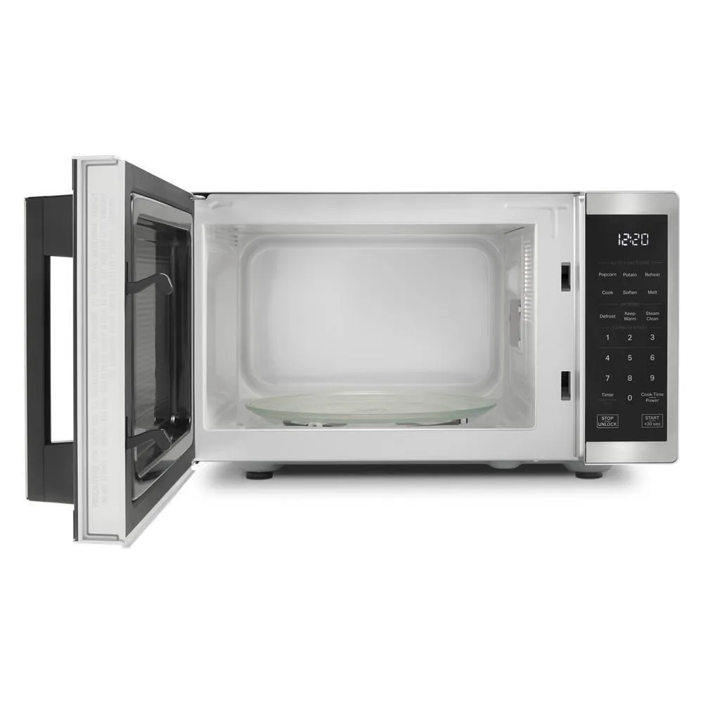 Whirlpool WMCS3019RS 0.9 Cu. Ft. Stainless Steel Countertop Microwave With Steam Clean - 900 Watt